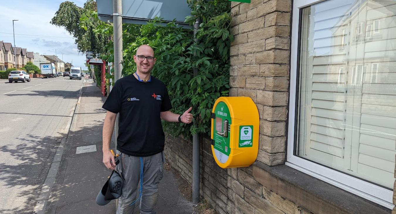 Defibrillator installation  